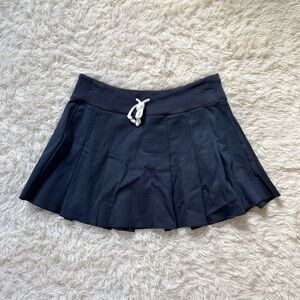 Brandy Melville Navy Pleated Skirt